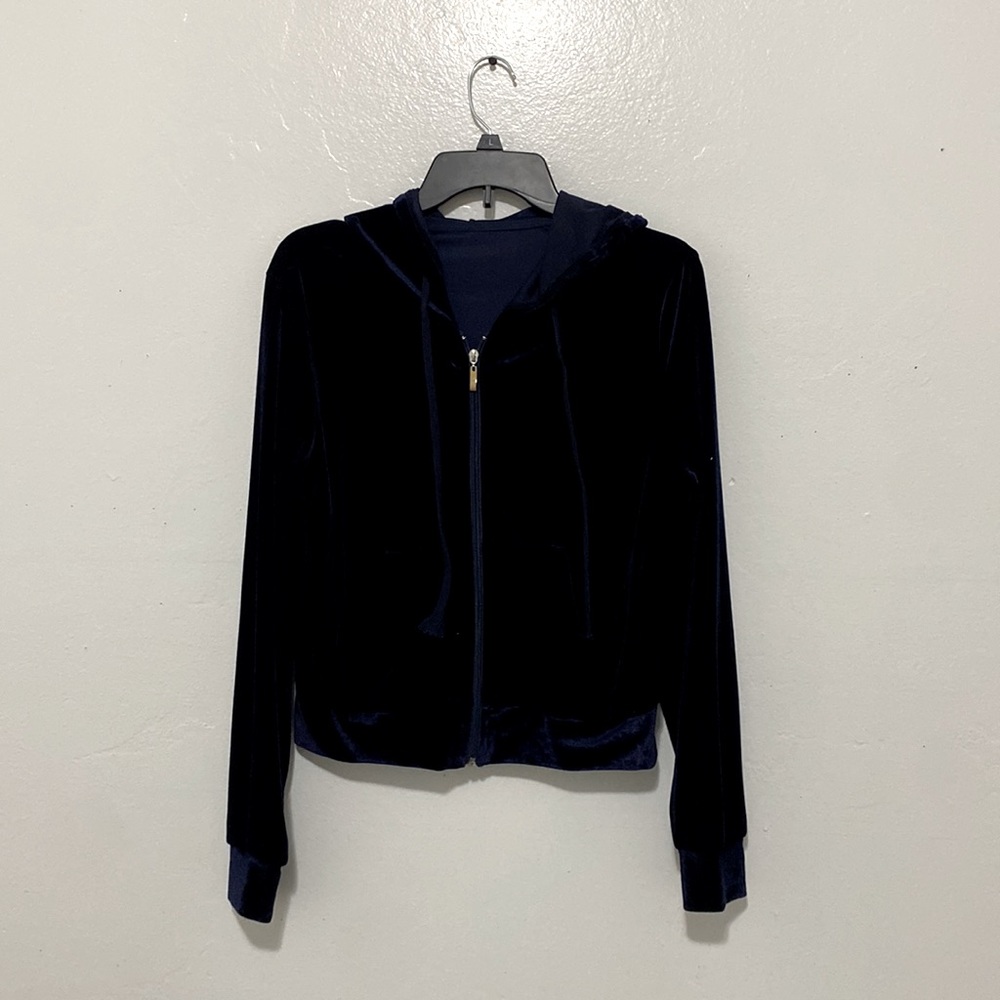 velvety dark blue jacket